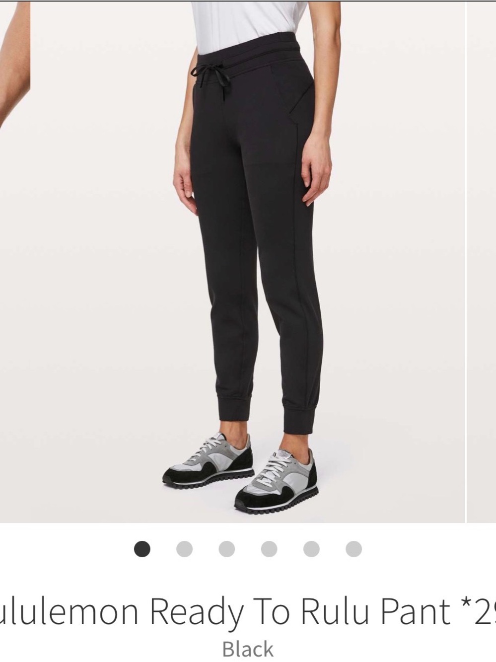 Lululemon Ready To Rulu Pant *29" Black size 6